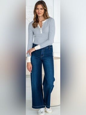 Z Supply Rilynn Wide-Leg Women’s Jeans - Dark Blue - size 29 - Brand new